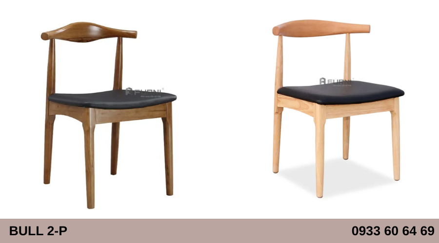 Ghế nhà hàng khách sạn khung gỗ cao cấp BULL 2-P