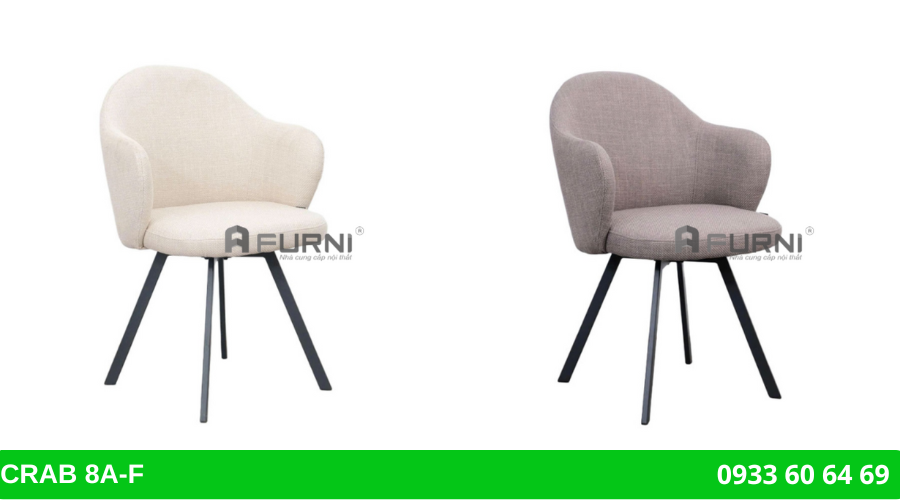 Ghế ăn hiện đại thân xoay CRAB 8A-F