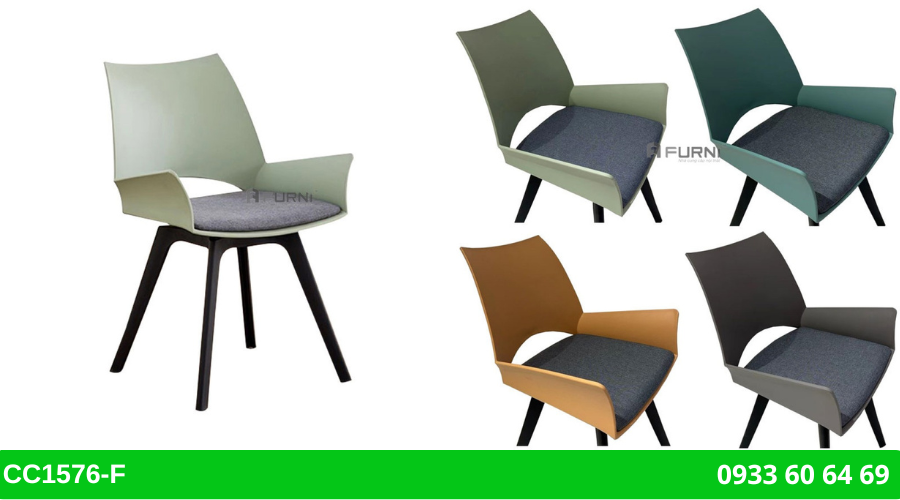 Ghế ăn thân xoay bốn chân CC1576-F