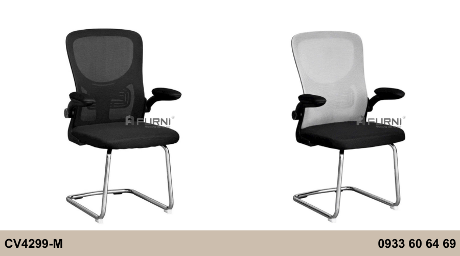 Ghế chân quỳ tay điều chỉnh lưng lưới nhiều màu CV4299-M
