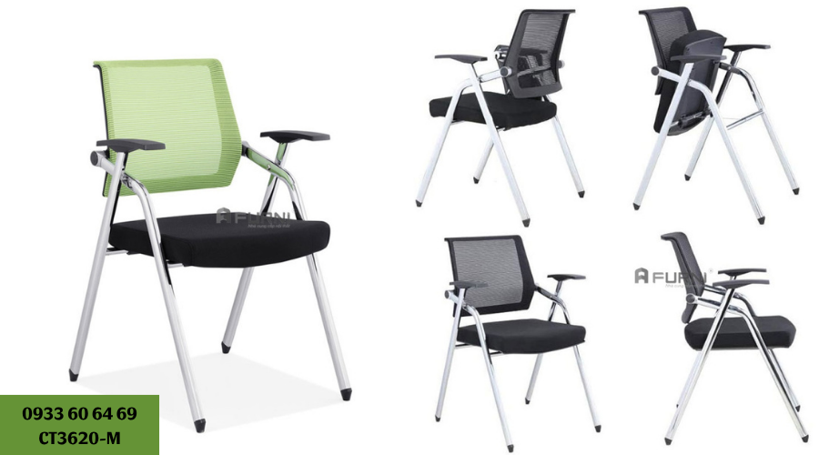 Ghế đào tạo nhỏ gọn lưng lưới CT3620-M