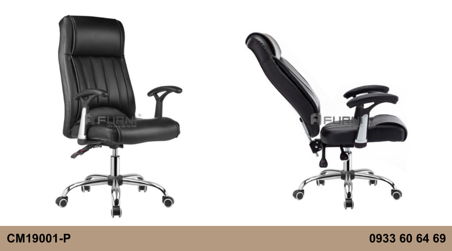 Ghế văn phòng mâm 2 cần ngả lưng hiện đại CM19001-P