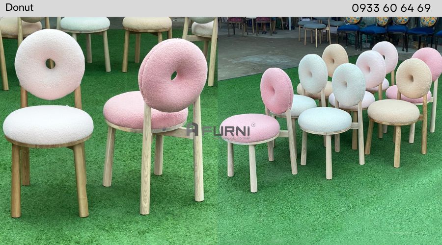 Ghế gỗ hiện đại cho phòng bếp Donut-F