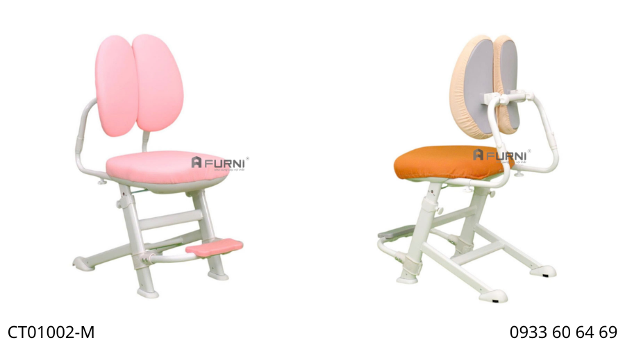 Ghế học sinh tựa lưng đôi chân không bánh xe CT01002-M