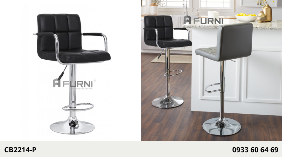 Ghế bar tăng giảm đẹp cho salon tóc salon trang điểm CB2214-P