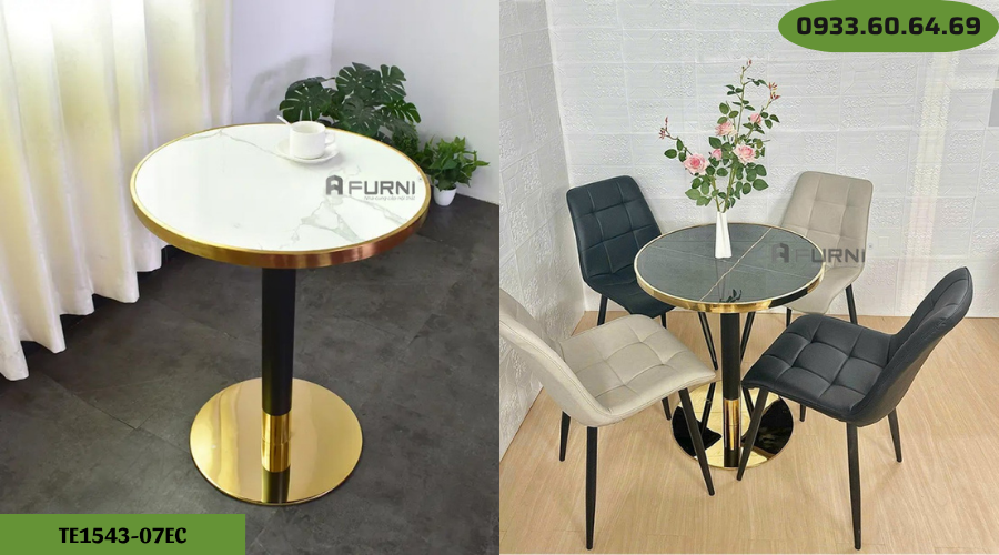 Bàn cafe tiếp khách nhỏ gọn nhập khẩu TE1543-07EC