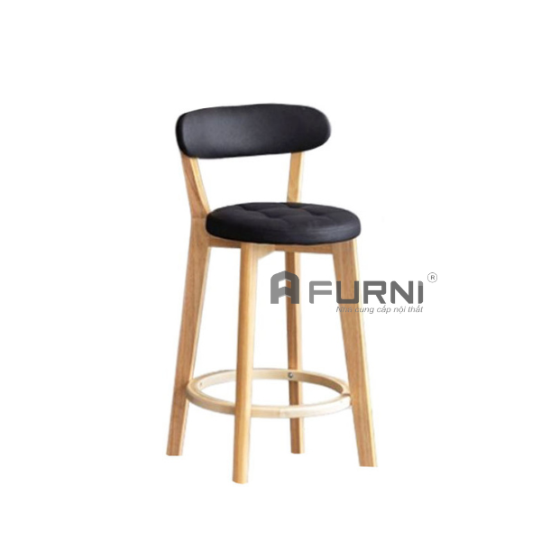 Ghế bar gỗ lưng tựa bọc nệm CB BEE-62W
