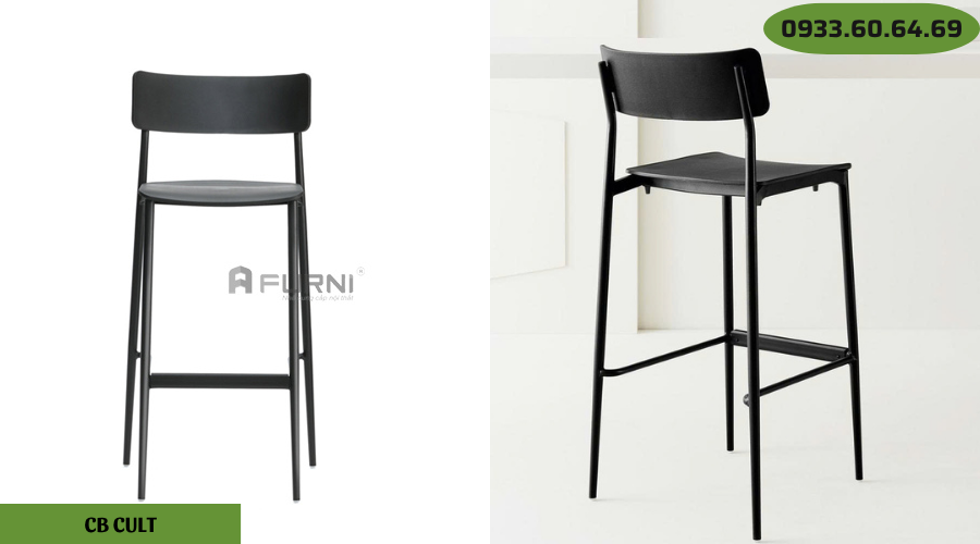 Ghế bar hiện đại có tựa lưng CB Cult