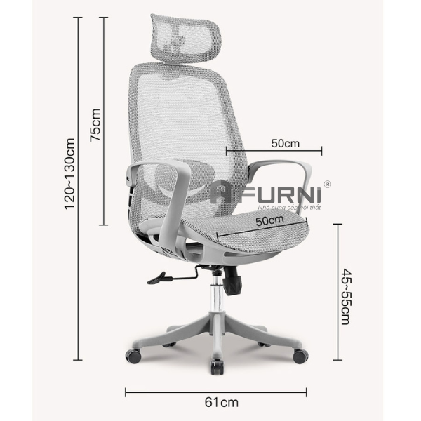 Ghế văn phòng lưng lưới hiện đại nhập khẩu CM4558-M