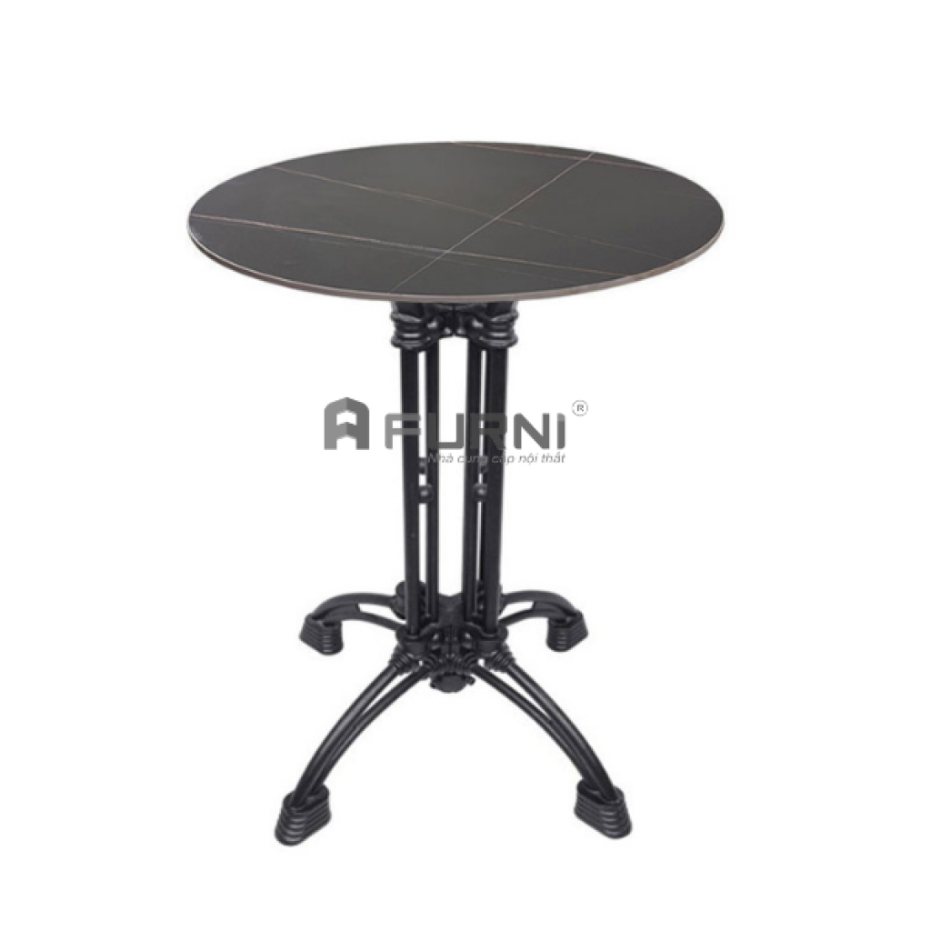 Bàn cafe chân nhôm mặt đá Bàn cafe chân nhôm mặt đá