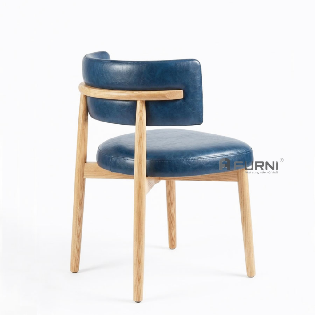 Ghế cafe nhà hàng khung gỗ có nệm CN12 LEONA-P