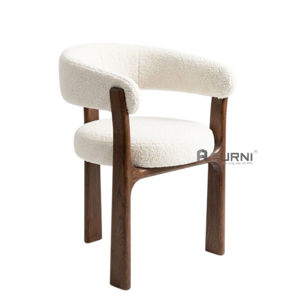 Ghế ăn khung gỗ bọc vải
