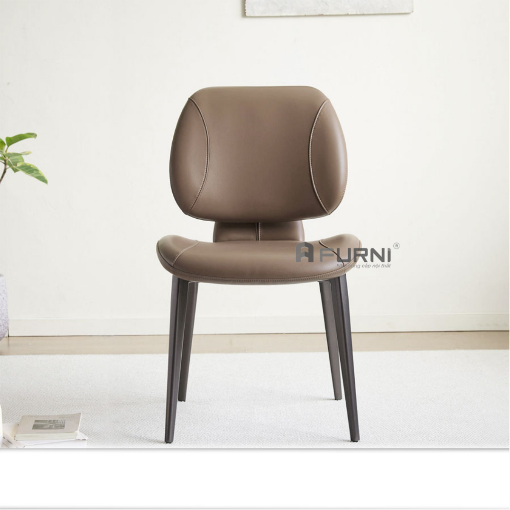 Ghế ăn nệm lưng cong bọc da PU cao cấp CN16001-P