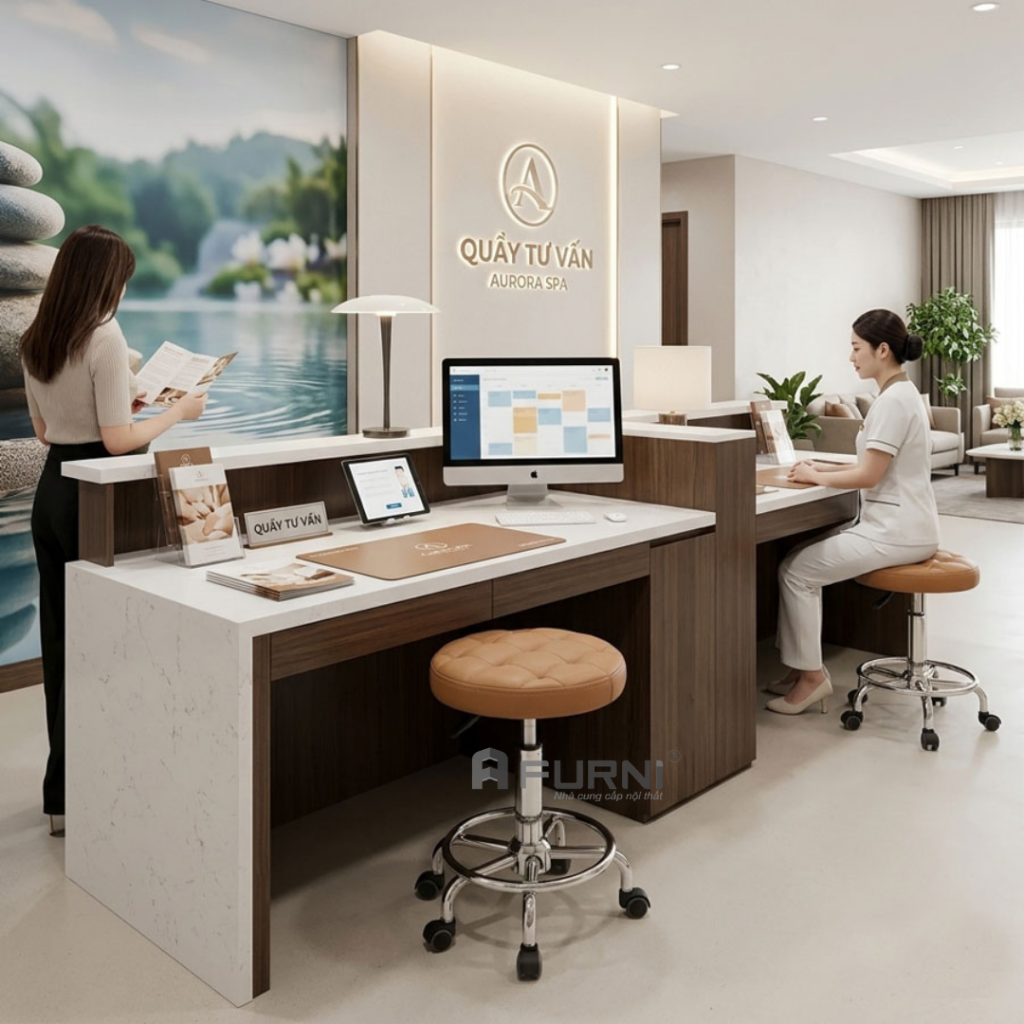 Ghế kỹ thuật viên chân xoay có gác chân CB03003-2P
