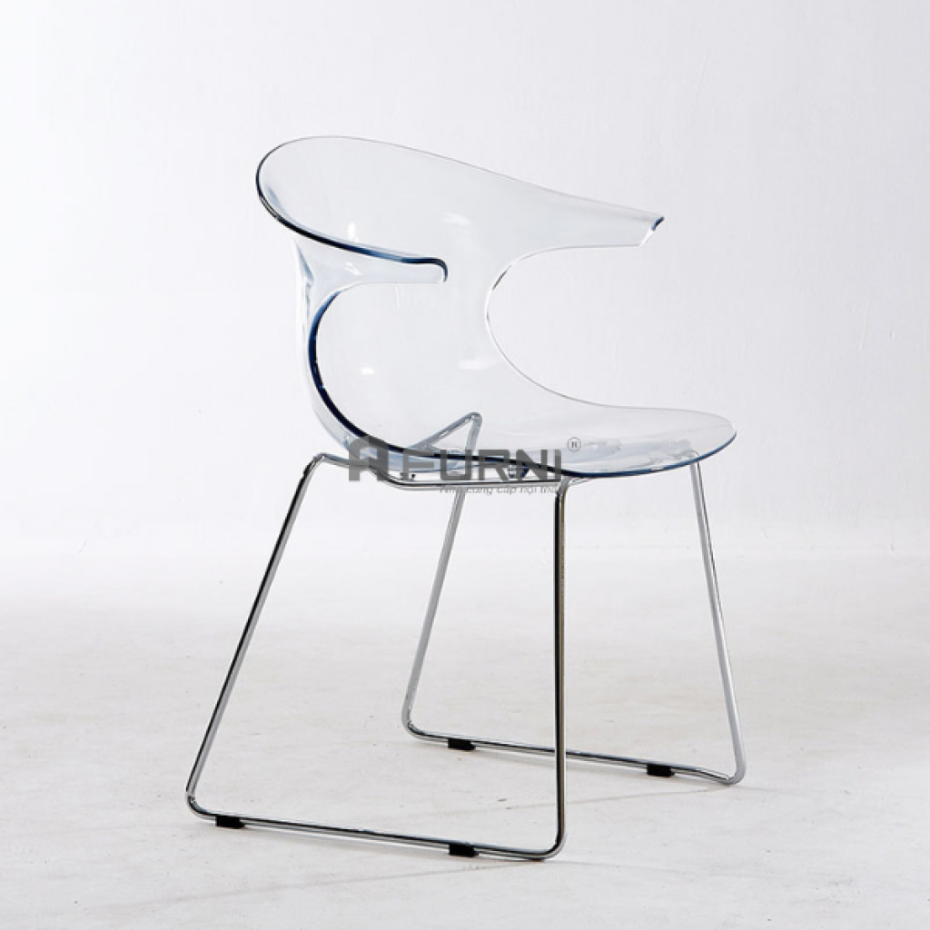 Ghế tiếp khách thân nhựa trong