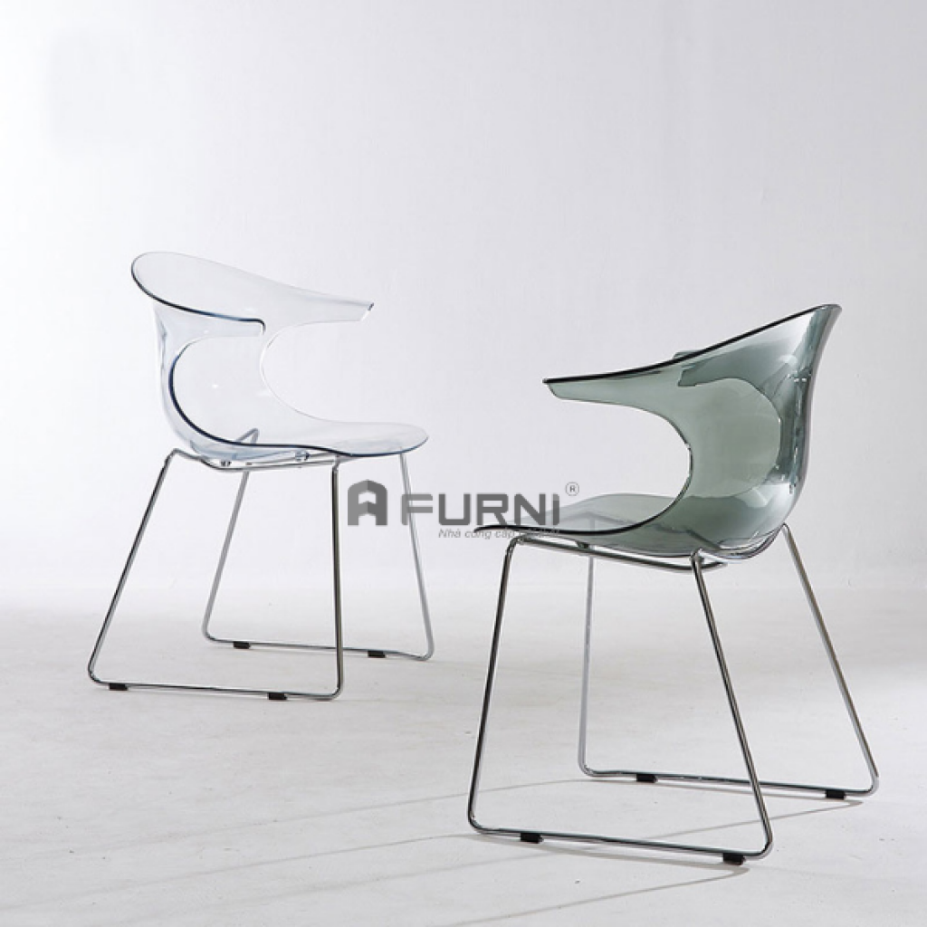 Ghế cafe thân nhựa trong suốt CC01001-PC