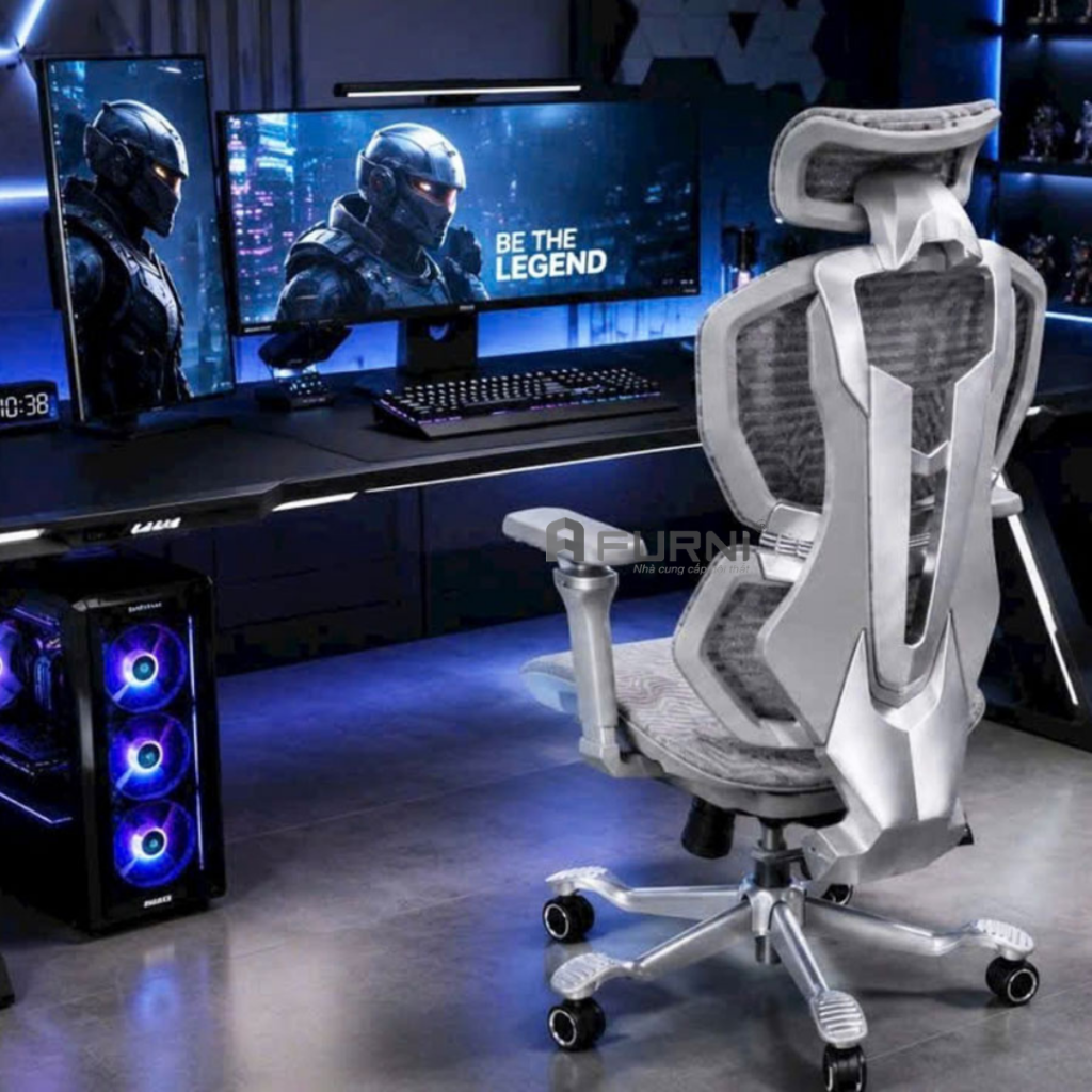 Ghế gaming hỗ trợ cột sống hiện đại nhập khẩu CG01001-2M