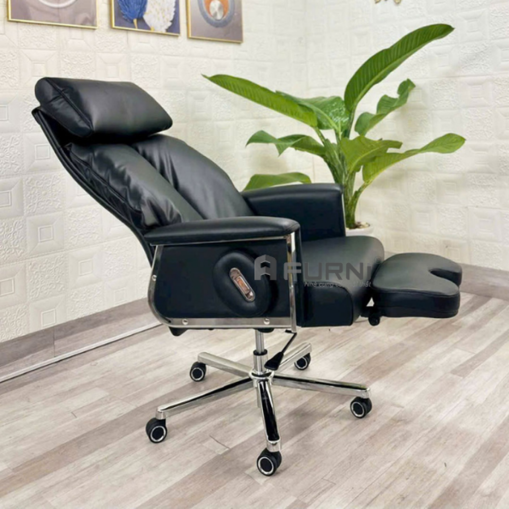 Ghế làm việc nệm dày ngả lưng gác chân thư giãn CR07002-P