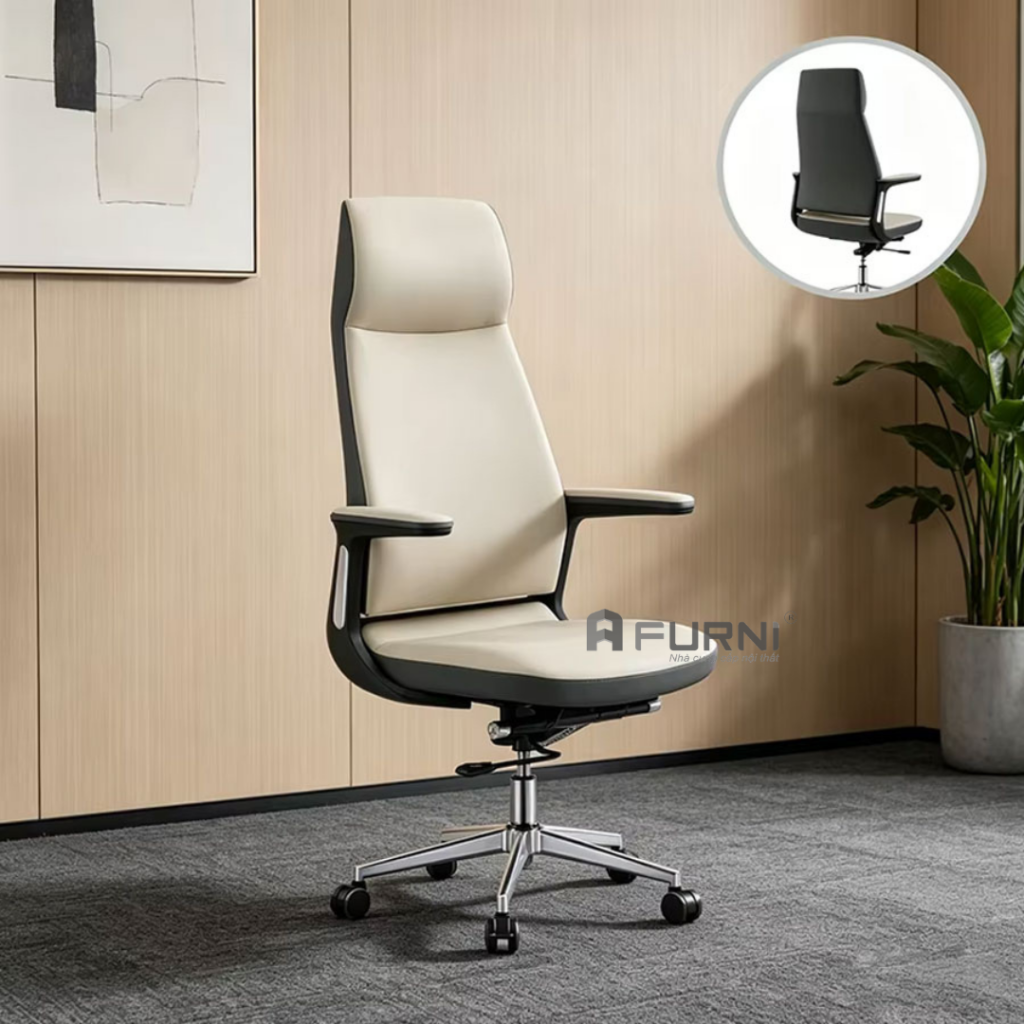 Ghế văn phòng nệm PU cao cấp nhập khẩu CM27002-P