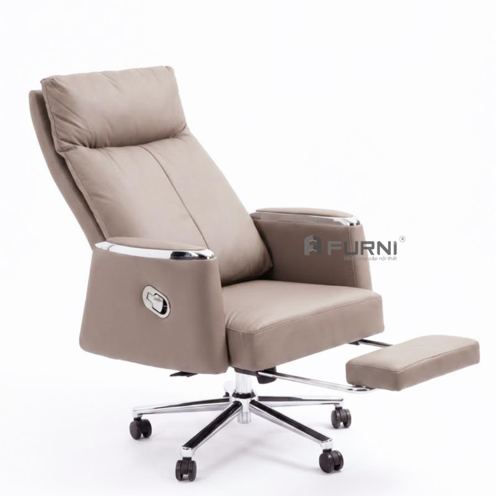 Ghế xoay làm việc lưng cao nệm dày êm ái CR27001-P