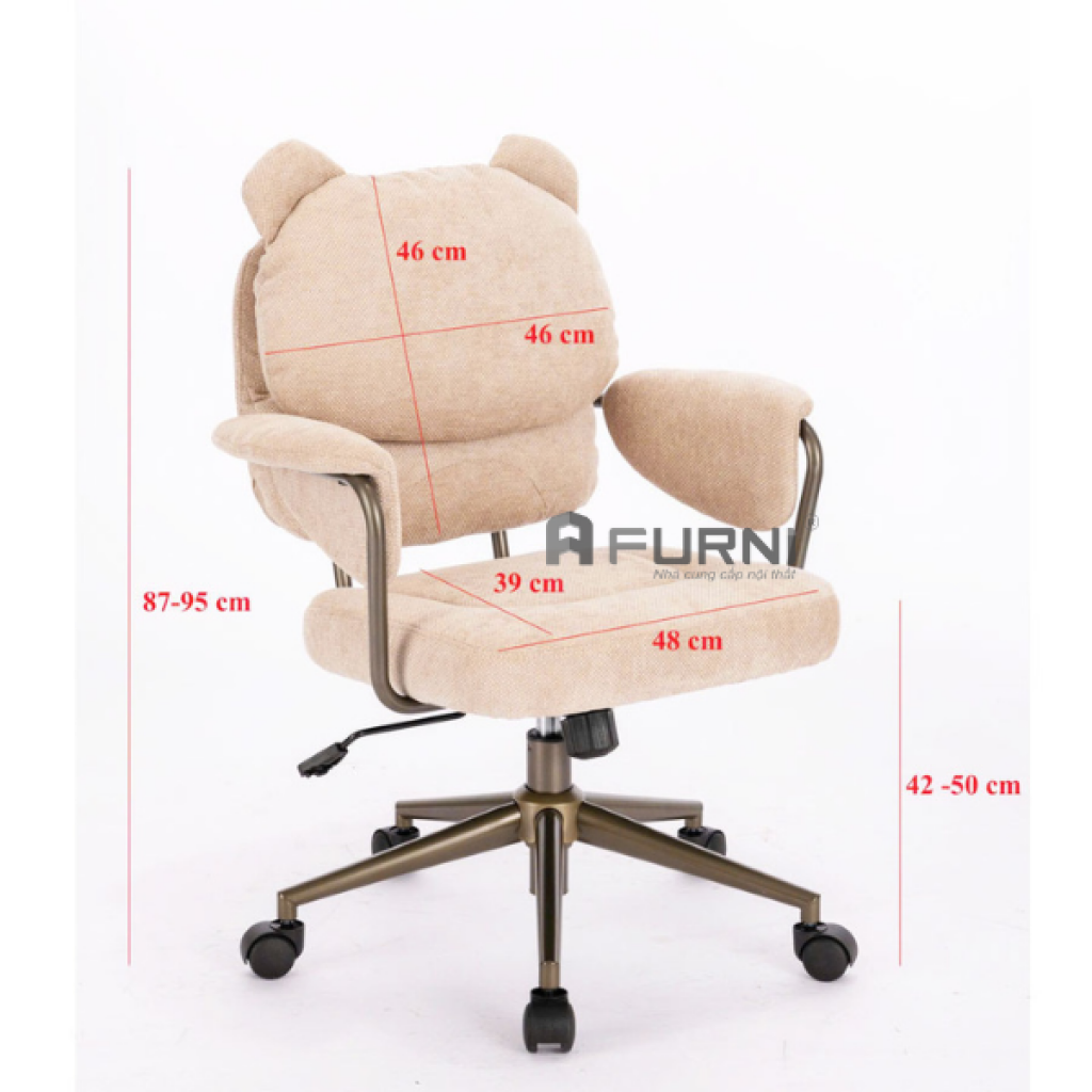 Ghế học bài hình gấu đáng yêu CE23002-F