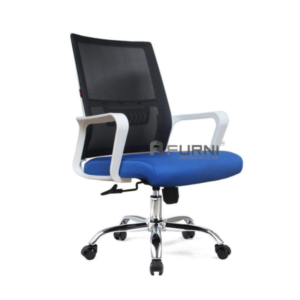 Ghế nhân viên khung trắng