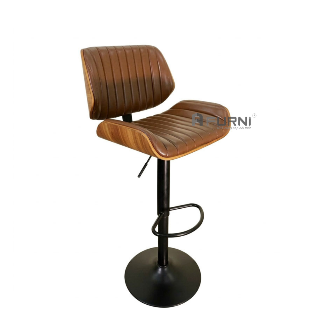 Ghế bar Plywood chân đen