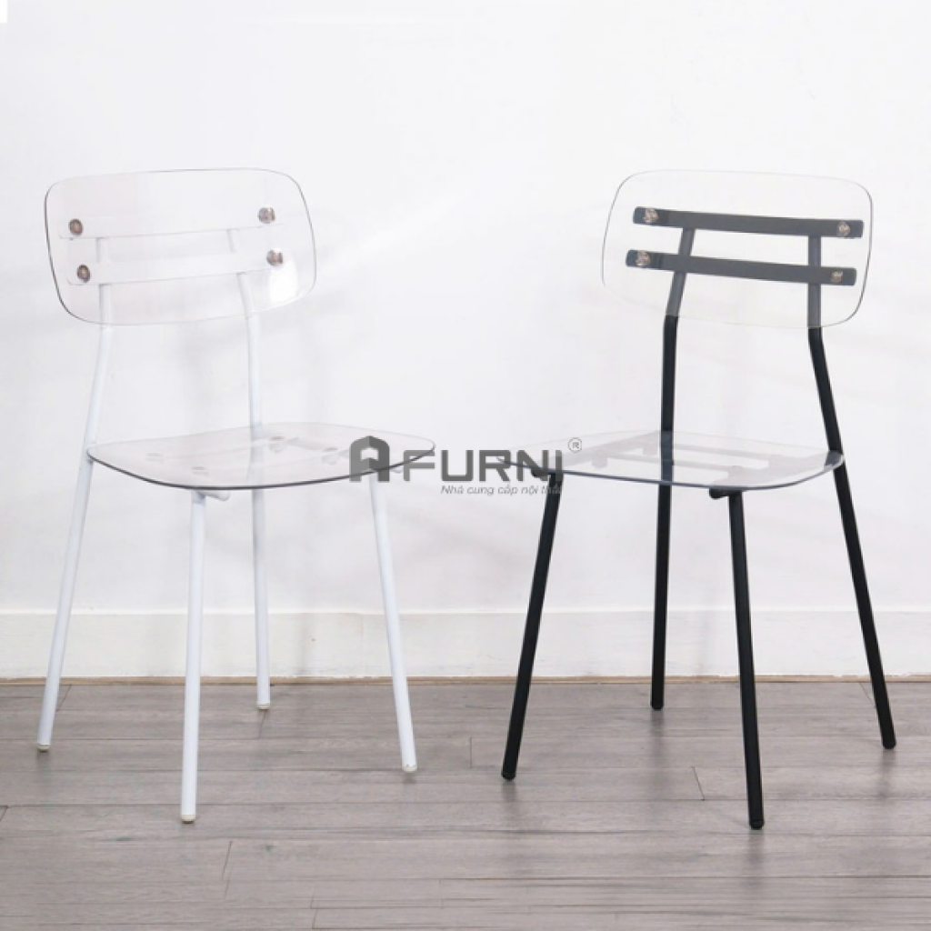 Ghế tiếp khách thân nhựa chân sắt CC01003-PC