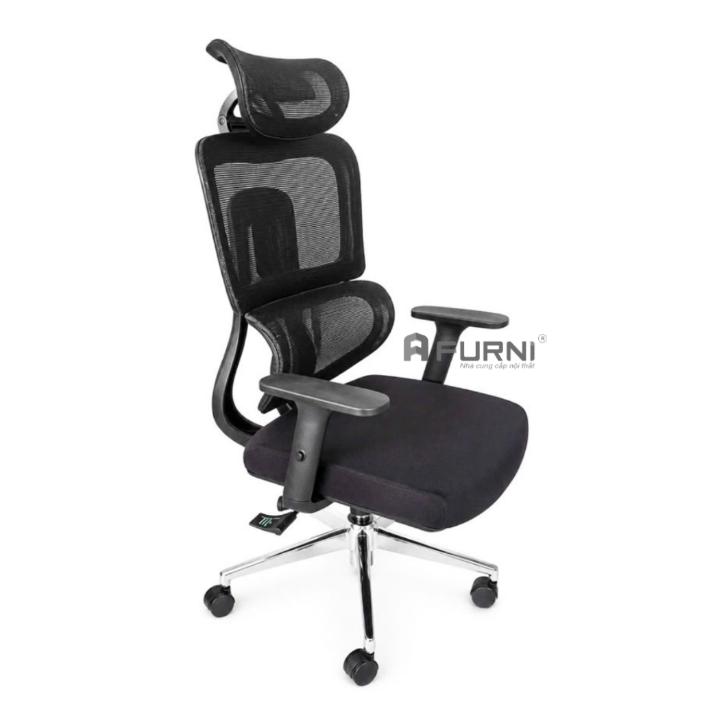 Ghế lưới văn phòng lưng cao nệm vải hiện đại CM06003-M