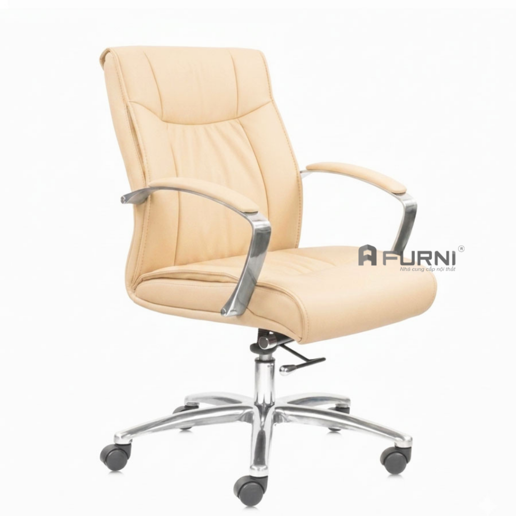 Ghế làm việc lưng trung nệm dày CE080005-P